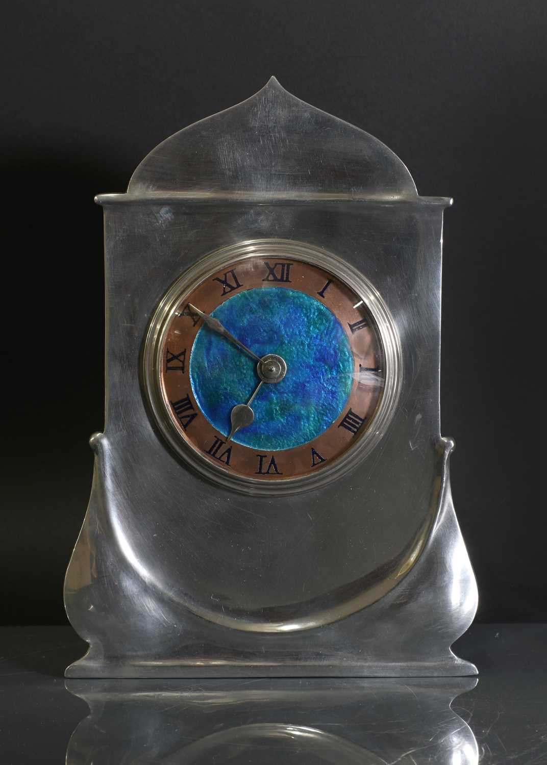 Lot 28 - A Liberty & Co. pewter desk clock