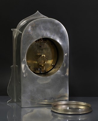 Lot 28 - A Liberty & Co. pewter desk clock
