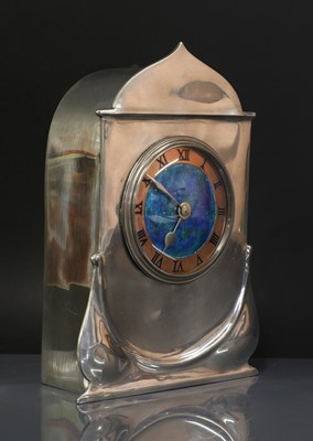 Lot 28 - A Liberty & Co. pewter desk clock