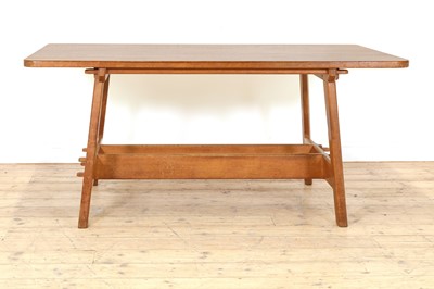Lot 34 - A Cotswold oak refectory table