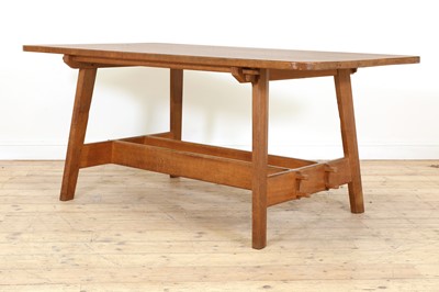 Lot 34 - A Cotswold oak refectory table