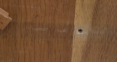 Lot 34 - A Cotswold oak refectory table