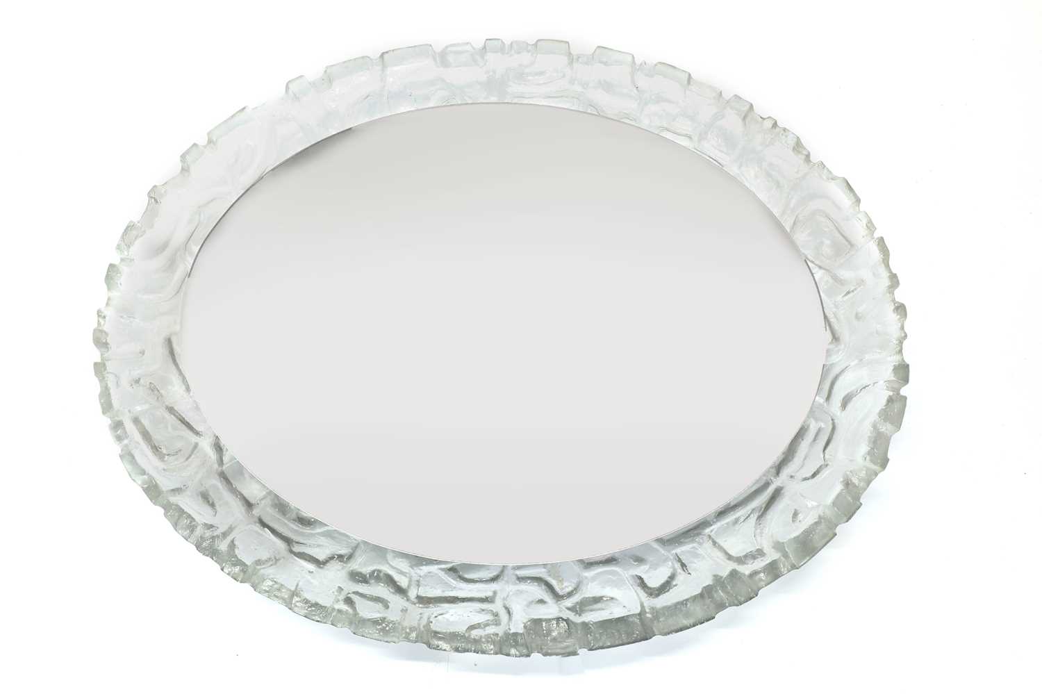 Lot 312 - A Hillebrand mirror and moulded Perspex wall light