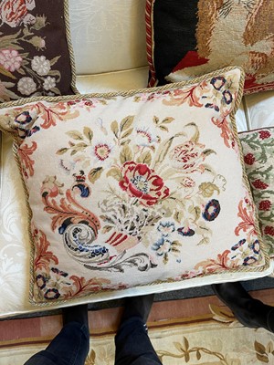 Lot 37 - A group of six needlepoint cushions