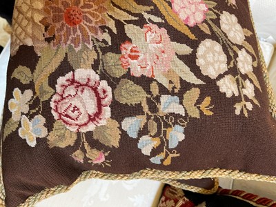 Lot 37 - A group of six needlepoint cushions