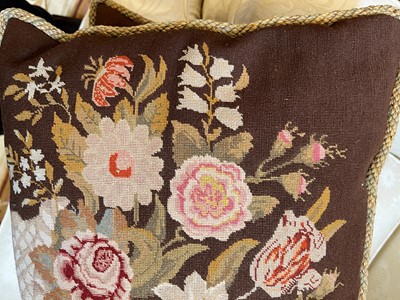 Lot 37 - A group of six needlepoint cushions