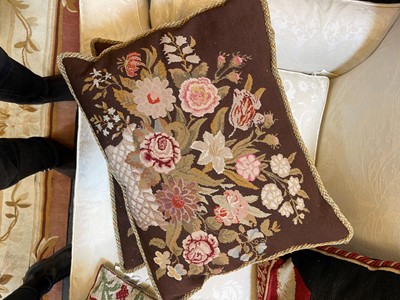 Lot 37 - A group of six needlepoint cushions