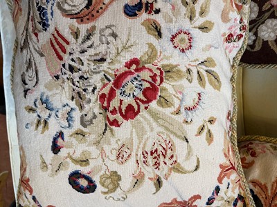 Lot 37 - A group of six needlepoint cushions
