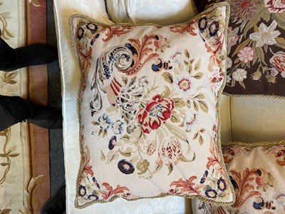 Lot 37 - A group of six needlepoint cushions