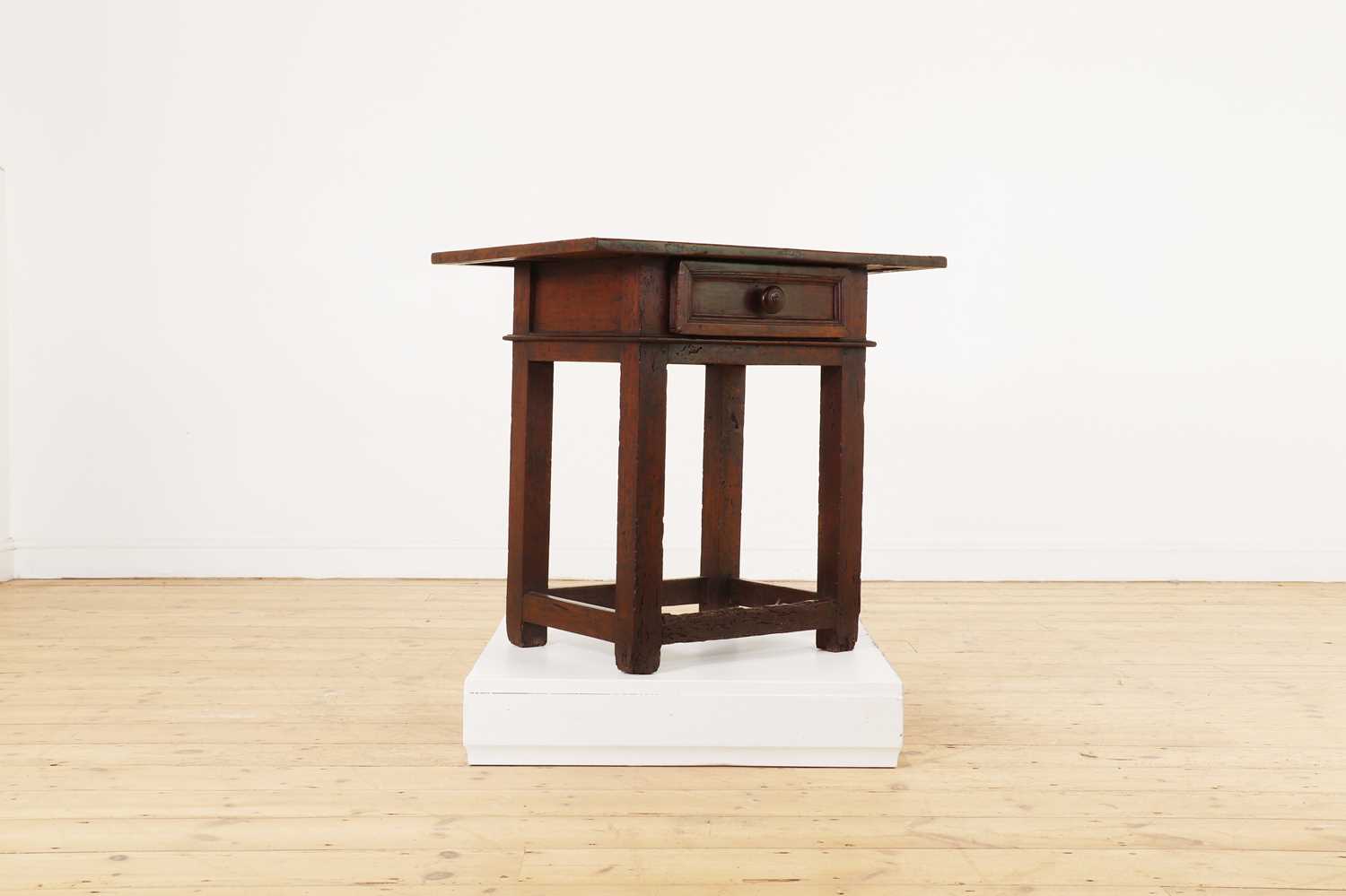 Lot 8 - A walnut side table