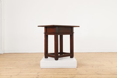 Lot 8 - A walnut side table