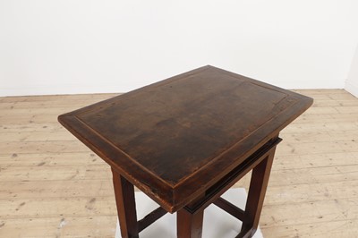 Lot 8 - A walnut side table