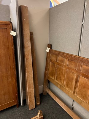 Lot 36 - An Heal & Son oak double bed frame