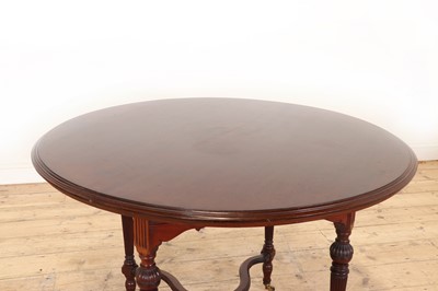 Lot 10 - An Aesthetic Movement mahogany centre table