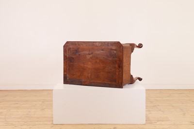 Lot 55 - A walnut lowboy