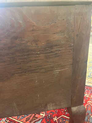 Lot 55 - A walnut lowboy