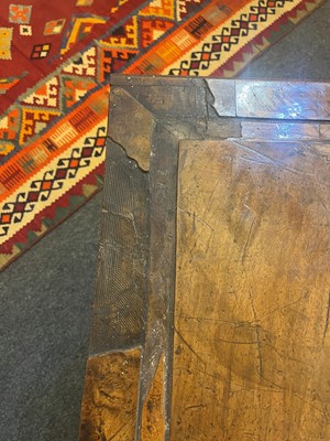 Lot 55 - A walnut lowboy