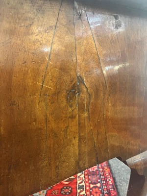Lot 55 - A walnut lowboy