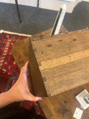 Lot 55 - A walnut lowboy