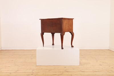 Lot 55 - A walnut lowboy