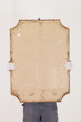 Lot 492 - A Louis XVI-style giltwood and gesso mirror