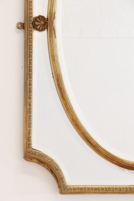Lot 492 - A Louis XVI-style giltwood and gesso mirror