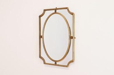 Lot 492 - A Louis XVI-style giltwood and gesso mirror