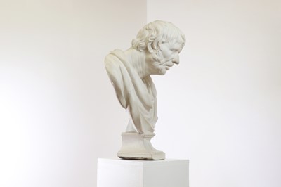 Lot 2 - A large plaster bust of the Pseudo-Seneca
