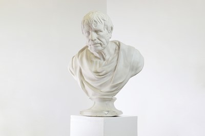 Lot 2 - A large plaster bust of the Pseudo-Seneca