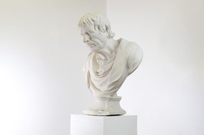 Lot 2 - A large plaster bust of the Pseudo-Seneca