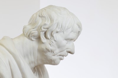 Lot 2 - A large plaster bust of the Pseudo-Seneca