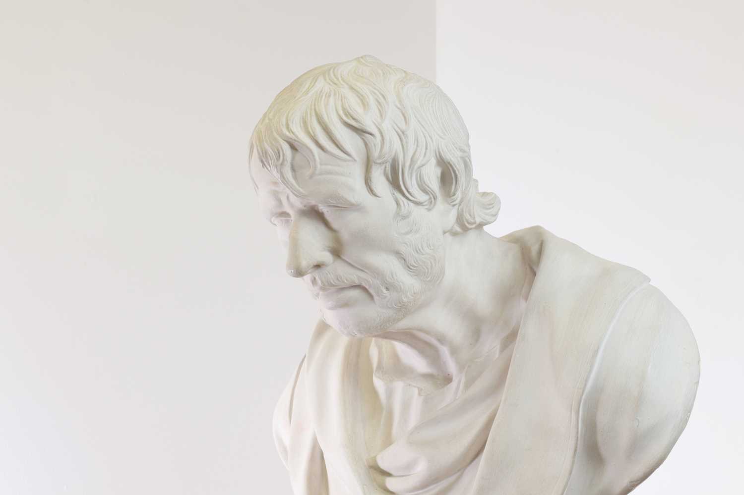 Lot 2 - A large plaster bust of the Pseudo-Seneca