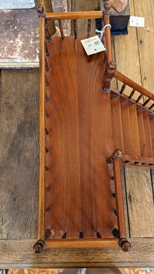 Lot 23 - Two wooden architectural models of staircases