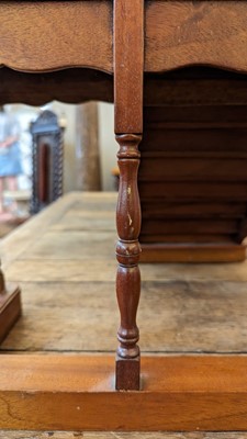 Lot 23 - Two wooden architectural models of staircases