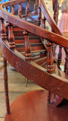 Lot 23 - Two wooden architectural models of staircases