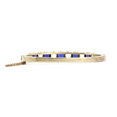 Lot 11 - A Victorian silver gilt paste bracelet