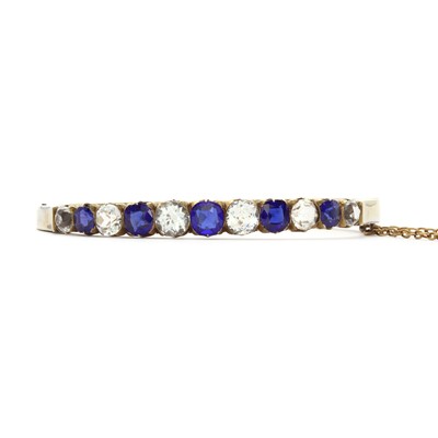 Lot 11 - A Victorian silver gilt paste bracelet