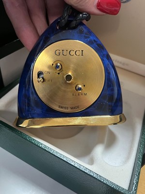 Lot 354 - A Gucci desk alarm clock