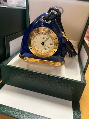Lot 354 - A Gucci desk alarm clock