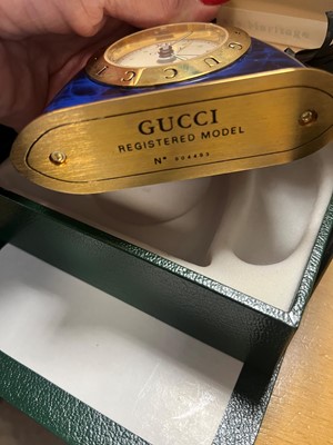 Lot 354 - A Gucci desk alarm clock