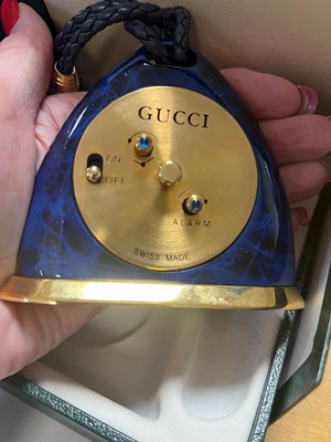 Lot 354 - A Gucci desk alarm clock