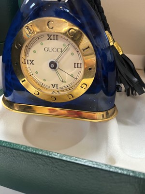 Lot 354 - A Gucci desk alarm clock