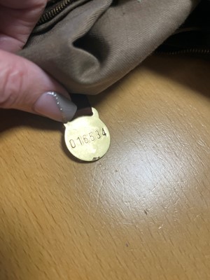 Lot 327 - A Mulberry Pimlico green canvas shoulder bag