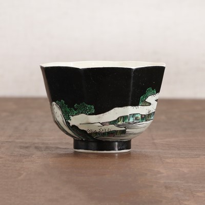 Lot 34 - A Chinese famille noire cup