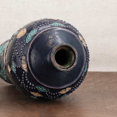 Lot 28 - A Chinese fahua-glazed meiping