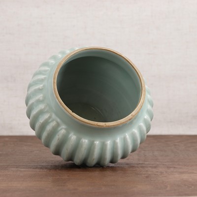 Lot 18 - A Chinese Longquan ware celadon jar