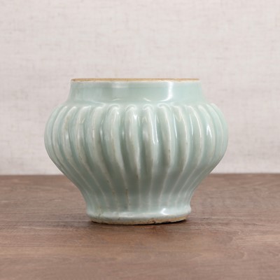 Lot 18 - A Chinese Longquan ware celadon jar