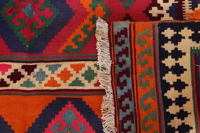 Lot 190 - A Persian Qashqai kilim wool rug