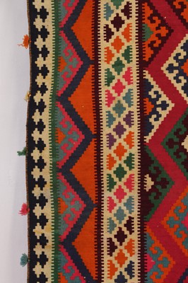 Lot 190 - A Persian Qashqai kilim wool rug
