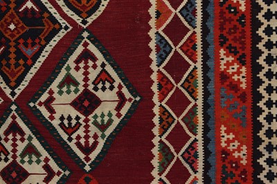 Lot 97 - A Persian Qashqai kilim rug